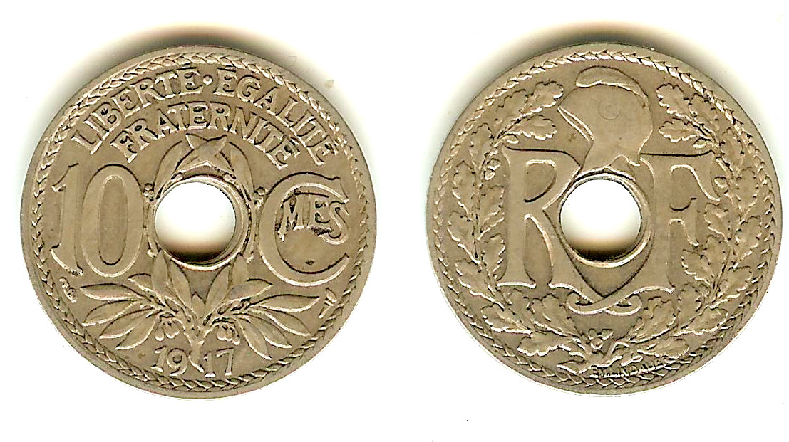 10 centimes Lindauer 1917 TTB+